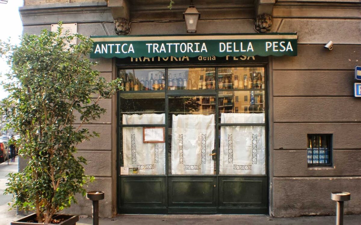 Antica Trattoria della Pesa in the Garibaldi and Isola area, Milan