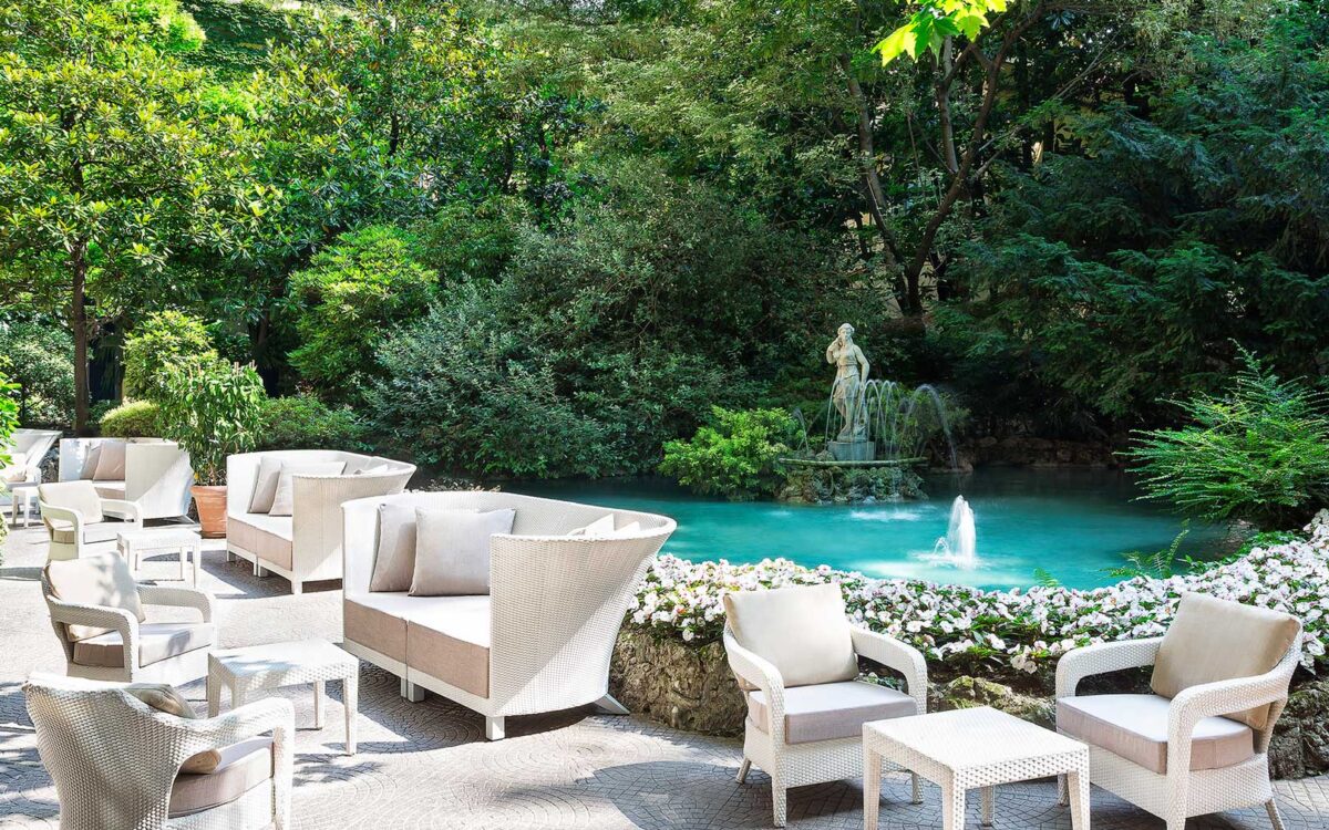 I giardini più belli di Milano all'interno degli hotel: Sheraton Diana Majestic