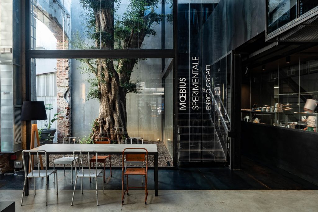 Design restaurants in Milan: Moebius