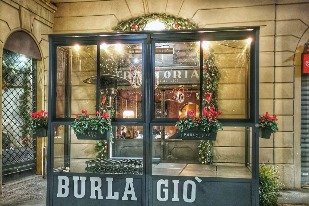 Trattoria Burla Giò in the city centre, Milan