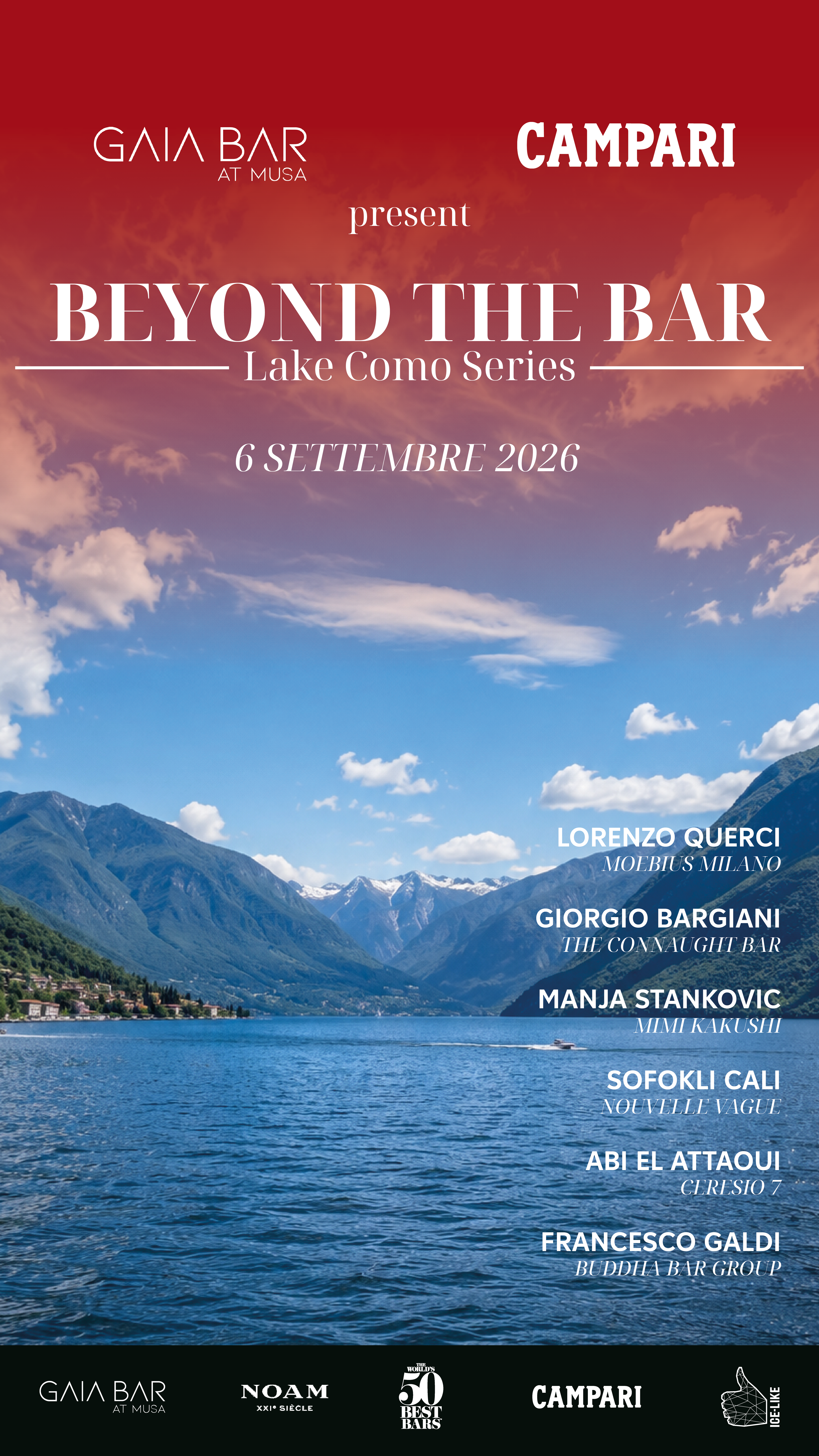 Beyond the Bar: GAIA Bar e Campari Riuniscono la Mixology sul Lago di Como