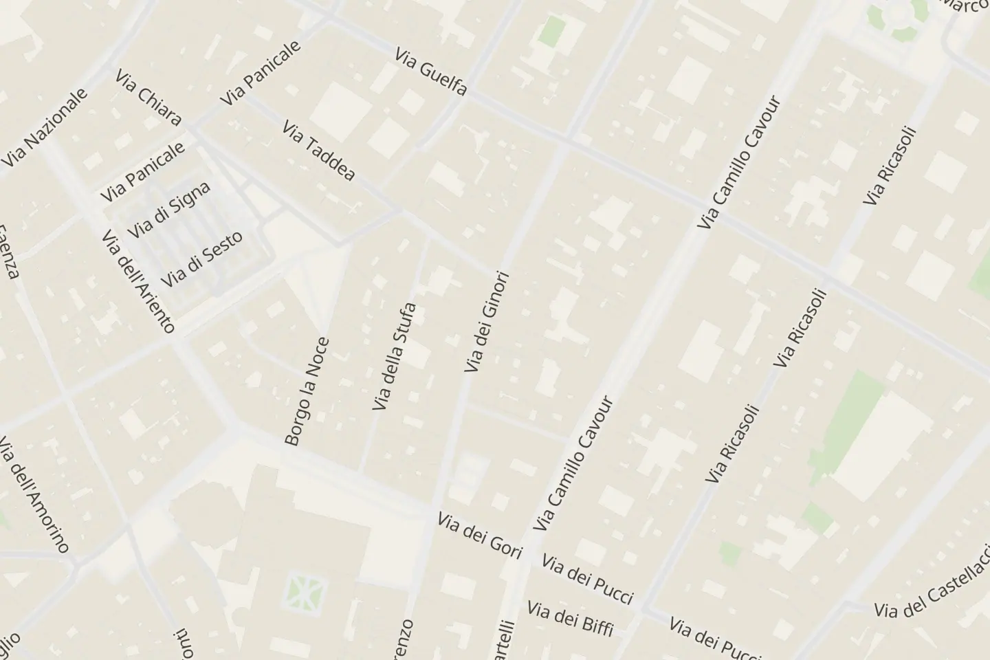 Map: Via de' Ginori, 18R, Firenze