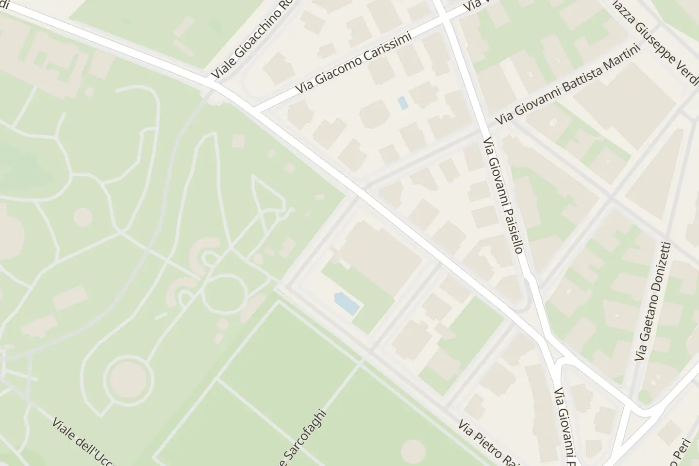 Mappa: Via Gerolamo Frescobaldi, 5, Roma