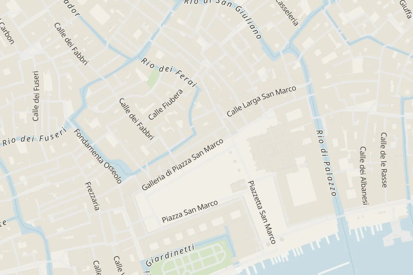 Mappa: P.za San Marco, 133/134, Venezia