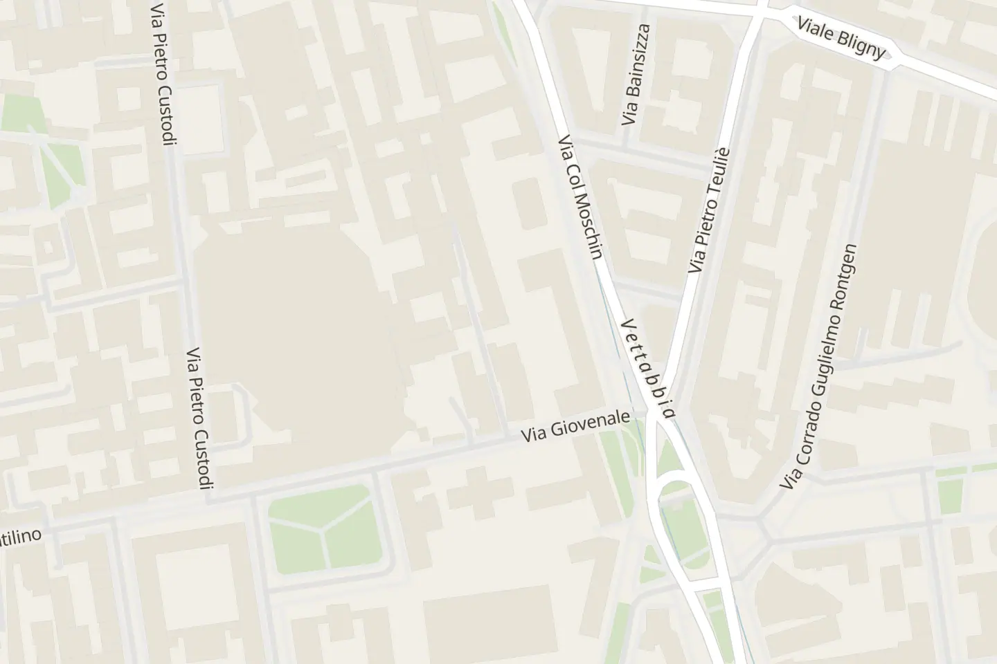 Map: Via Giovenale, 7, Milano