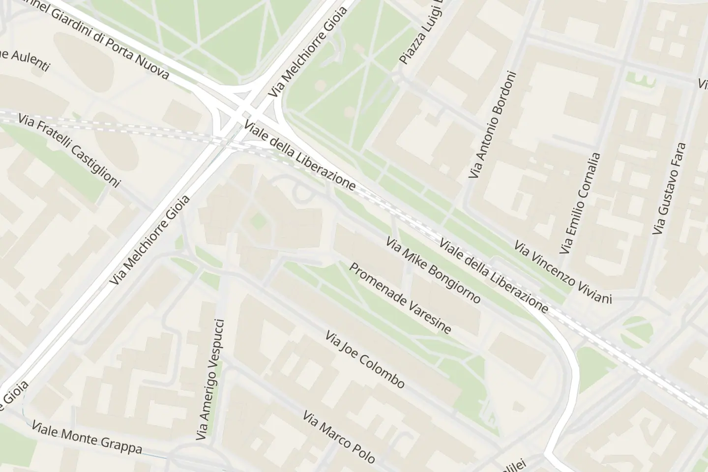 Map: Via Mike Bongiorno 13, Milano