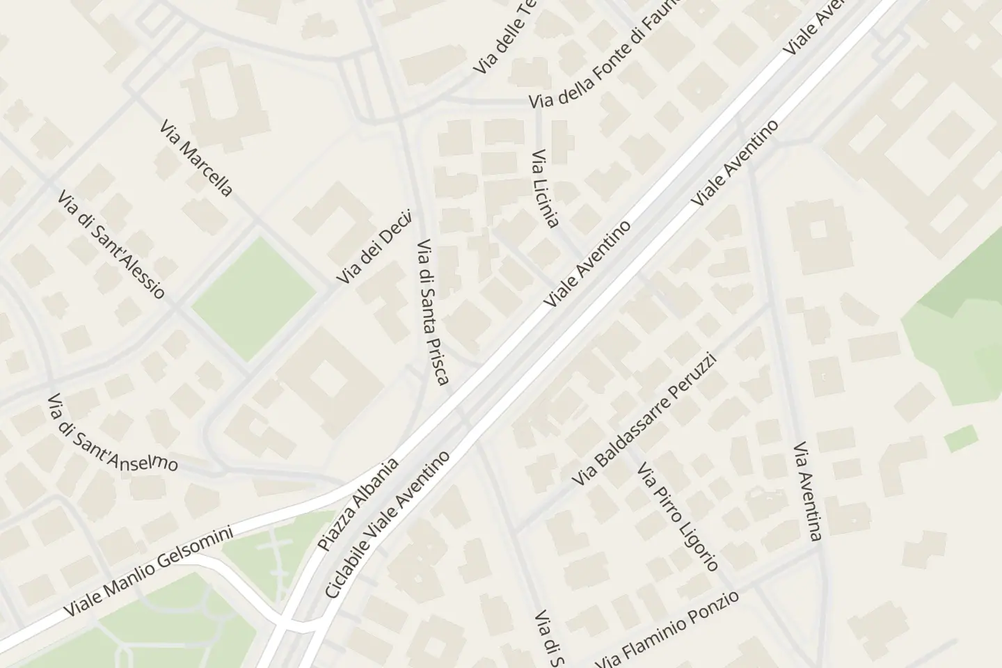 Map: Viale Aventino, 121, Roma