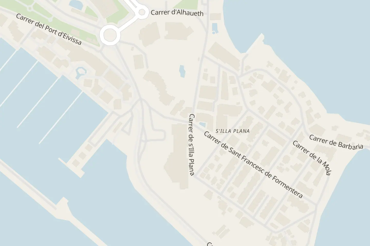 Mappa: Carrer de s'Illa Plana, s/n, Ibiza