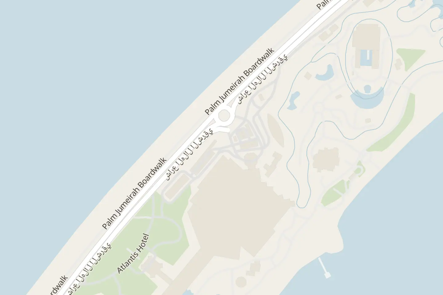 Mappa: The Palm - Atlantis The Palm, Dubai - Crescent Rd - Dubai - Emirati Arabi Uniti, 