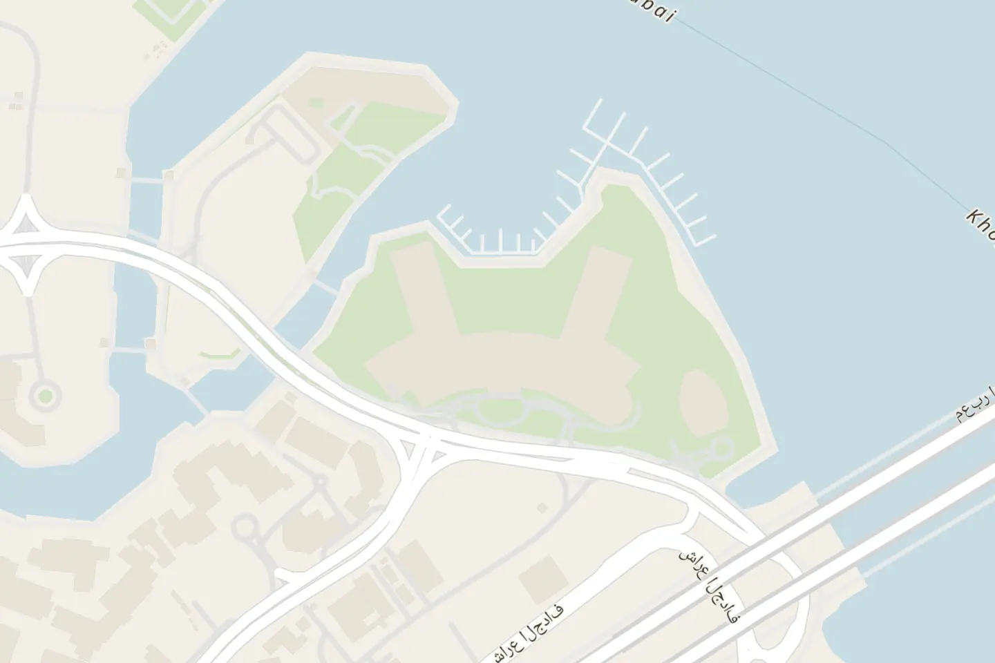 Mappa: Al Jaddaf Area - Dubai - Emirati Arabi Uniti, 