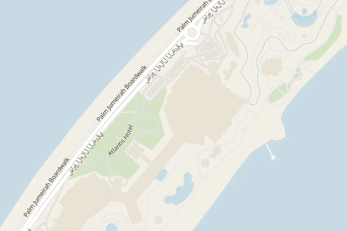 Mappa: Crescent Rd - The Palm Jumeirah - Dubai - Emirati Arabi Uniti,
