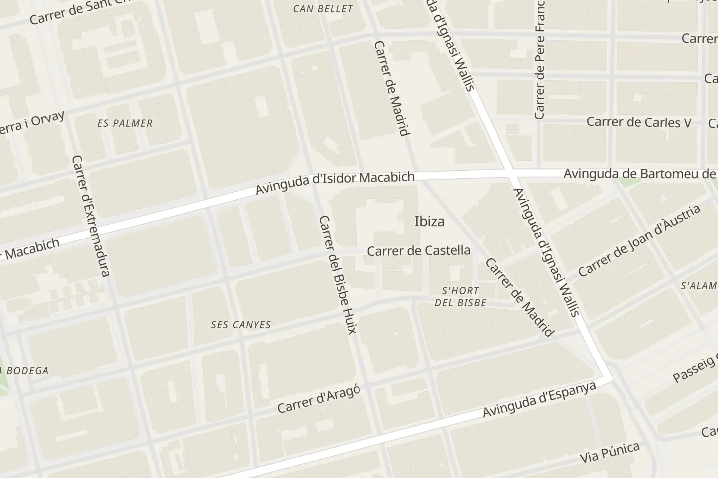 Mappa: Plaça Pintor Vicent Calbet, 3, Ibiza