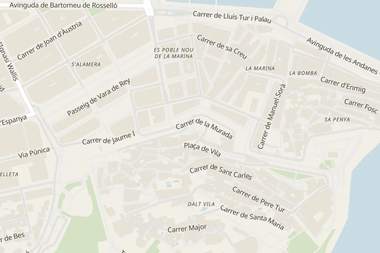 Mappa: Plaça de Vila 9, Ibiza Dalt Vila