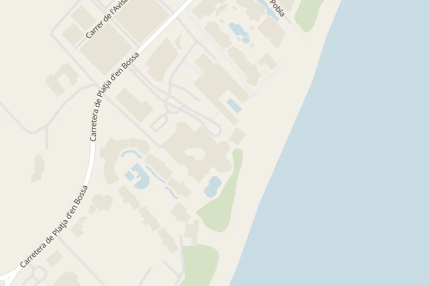 Mappa: Platja d'en Bossa, S/N, Sant Jordi de ses Salines