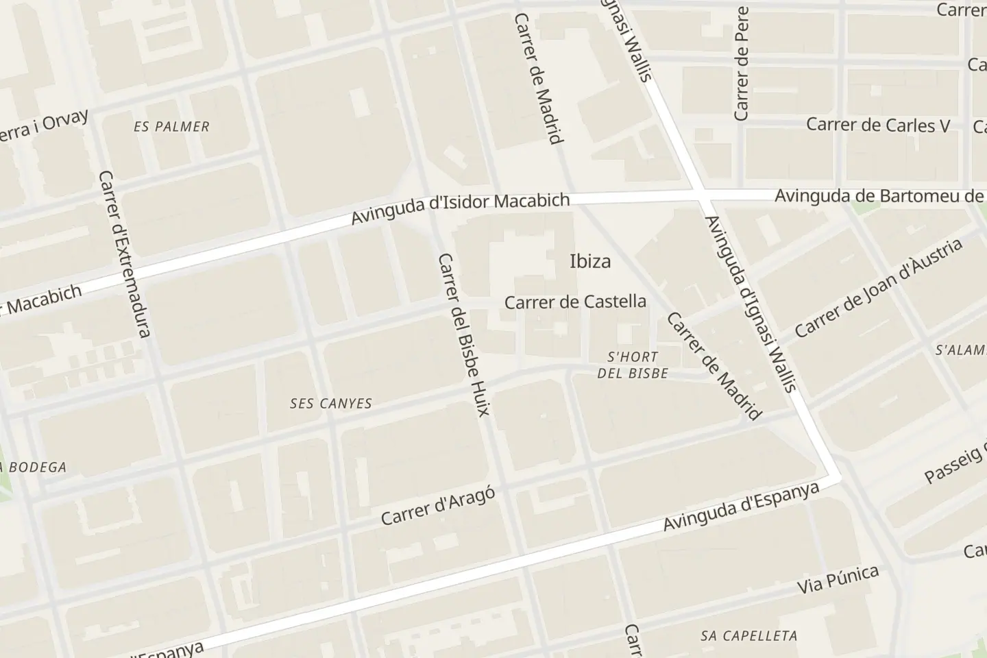 Mappa: Plaza pintor Vicente calbet reira, n 3, Ibiza