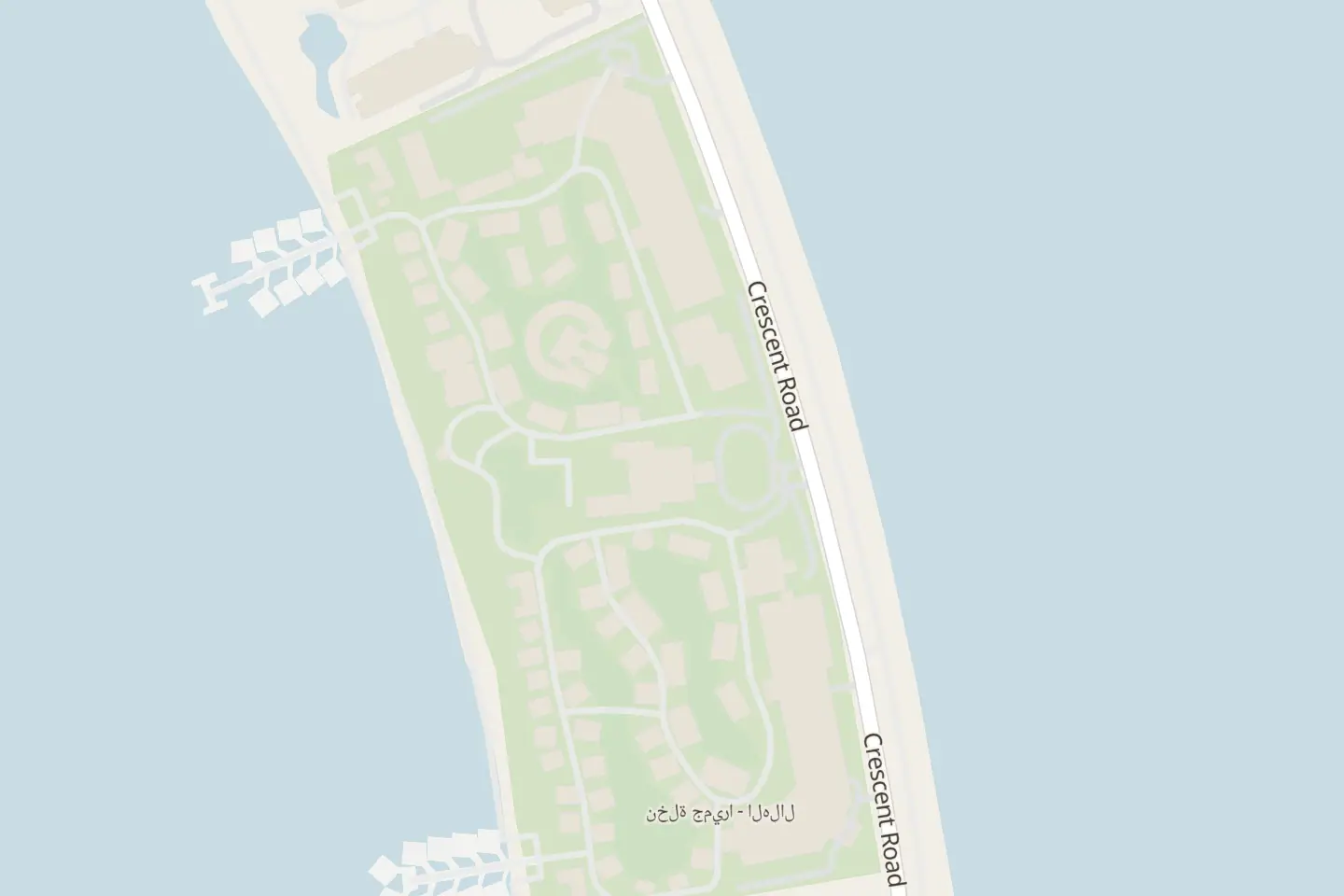 Mappa: East Crescent, Palm, Dubai