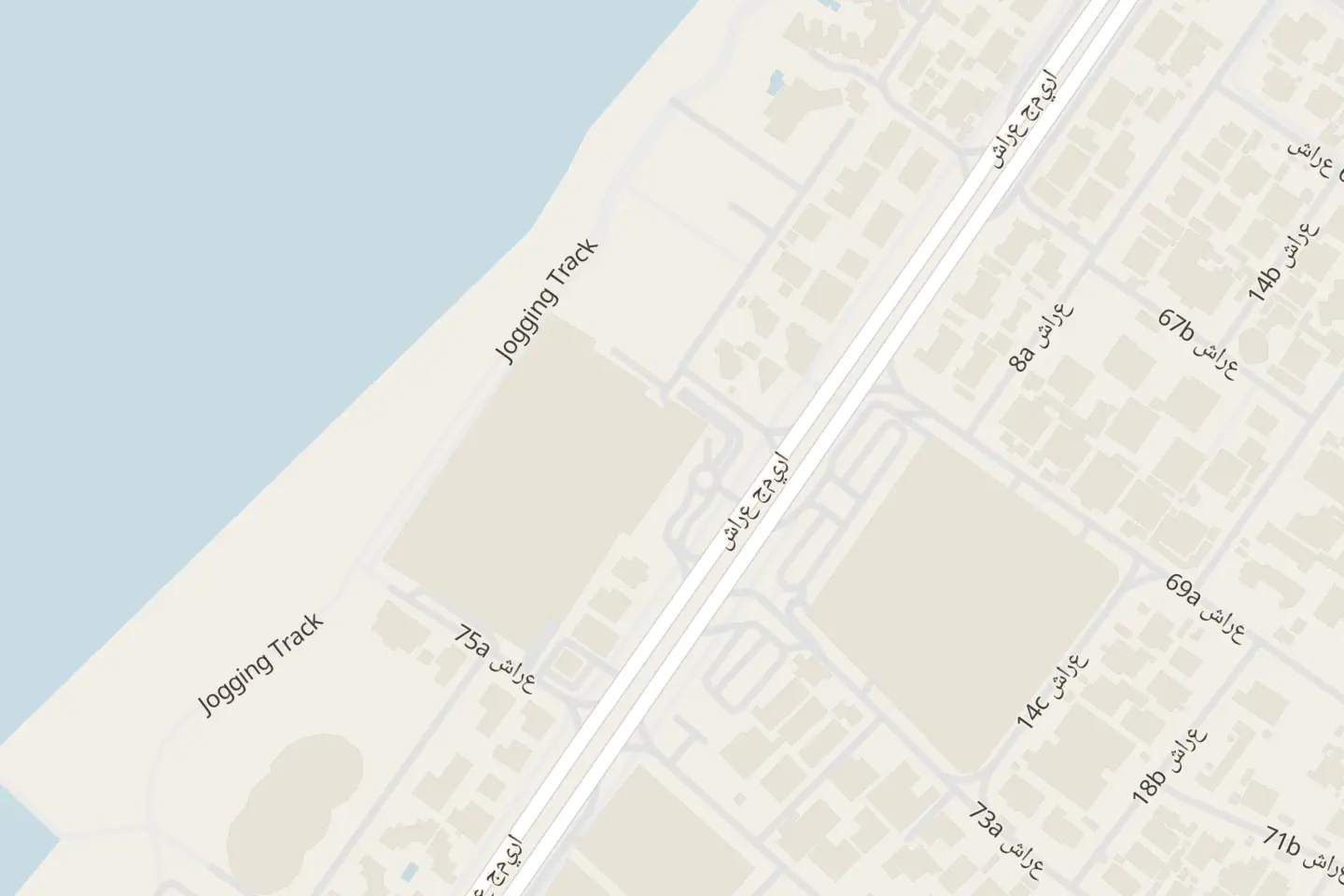 Mappa: Jumeirah Beach Road, Jumeira 1, Dubai