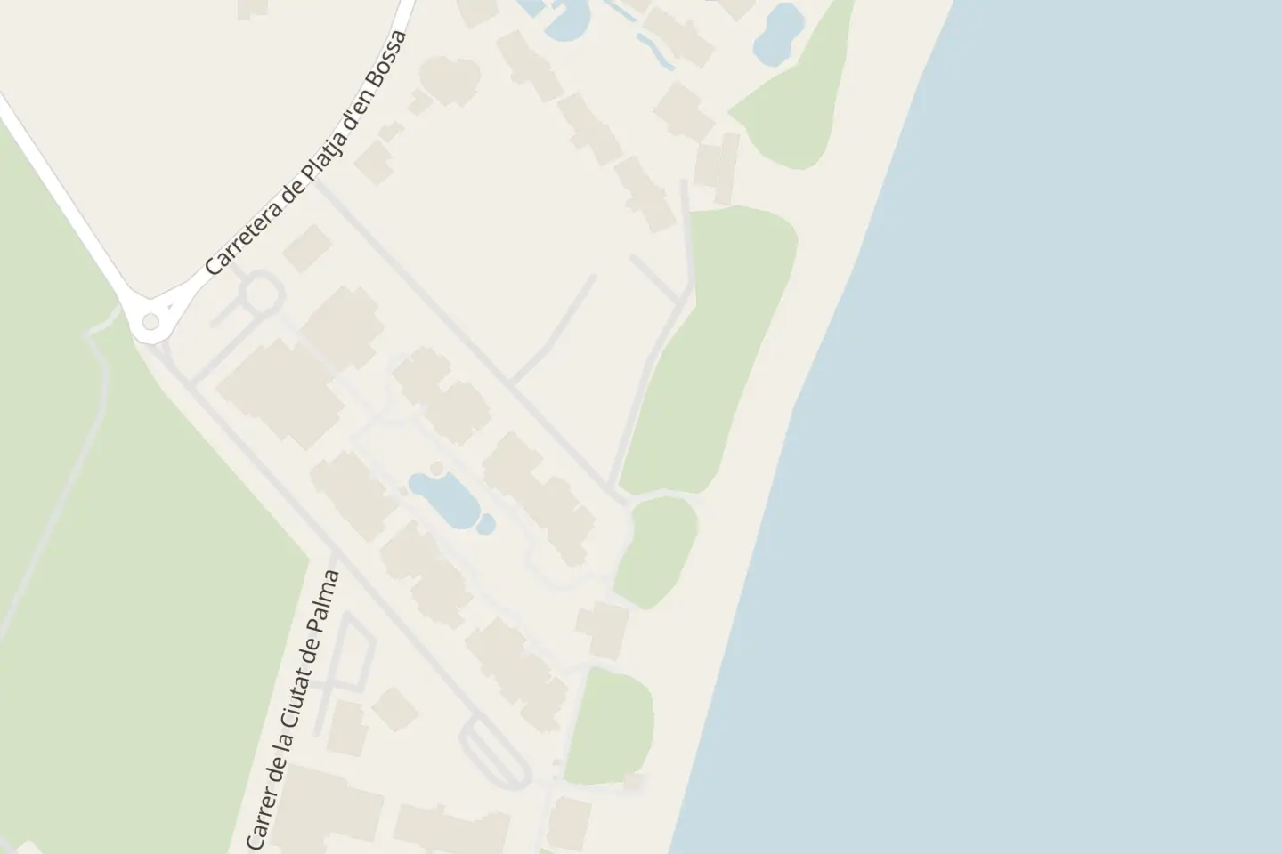 Mappa: Platja d'en Bossa, Sant Jordi de ses Salines