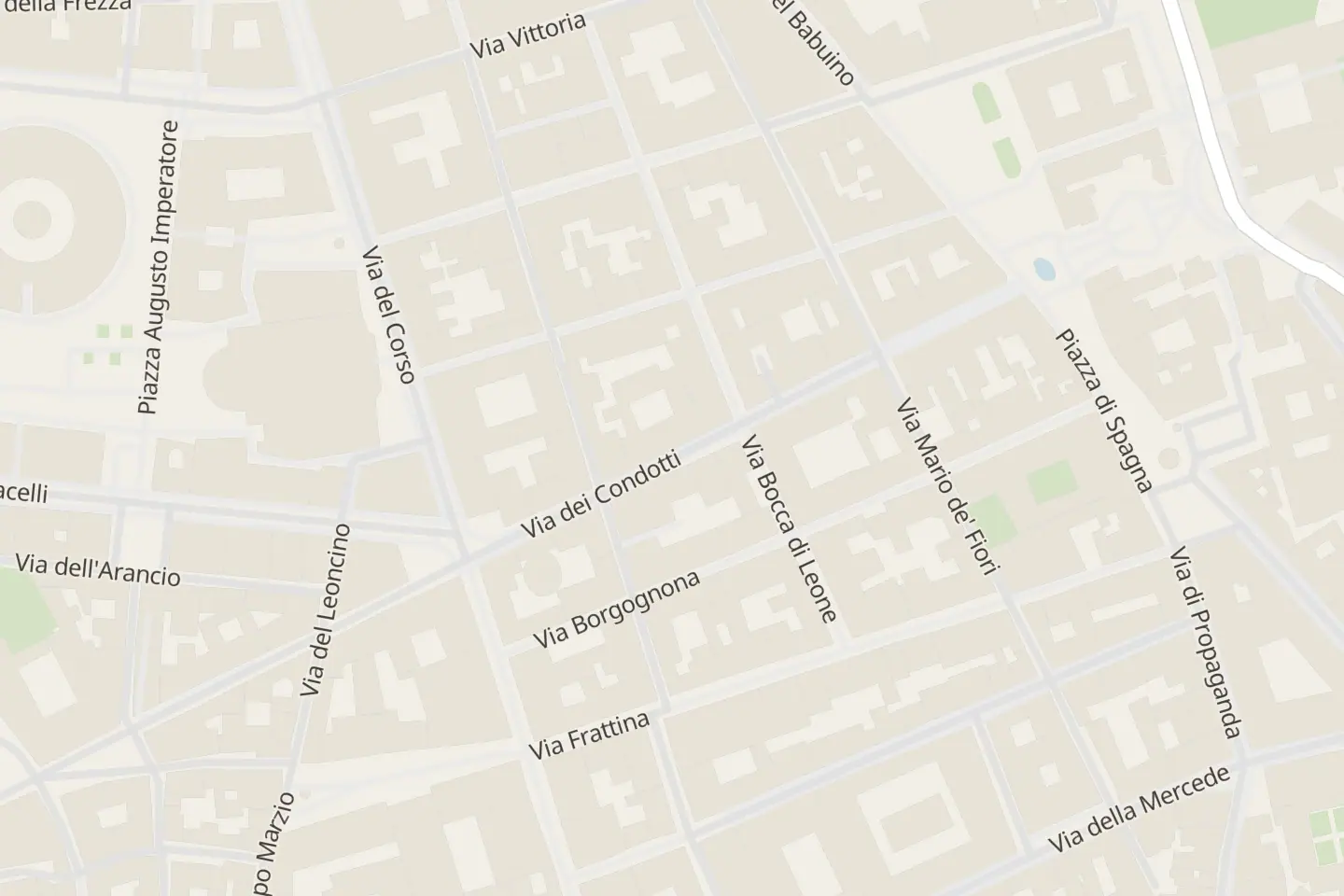 Map: Via Borgognona, 2, Roma