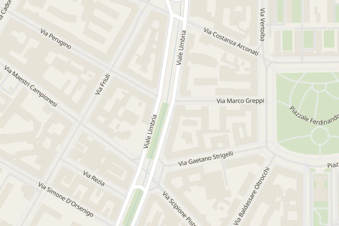 Map: Viale Umbria, 80, Milano