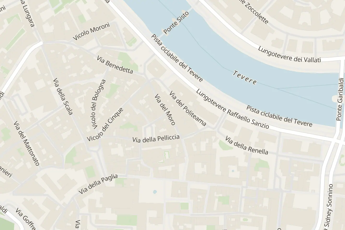 Map: Via del Moro, 15, Roma