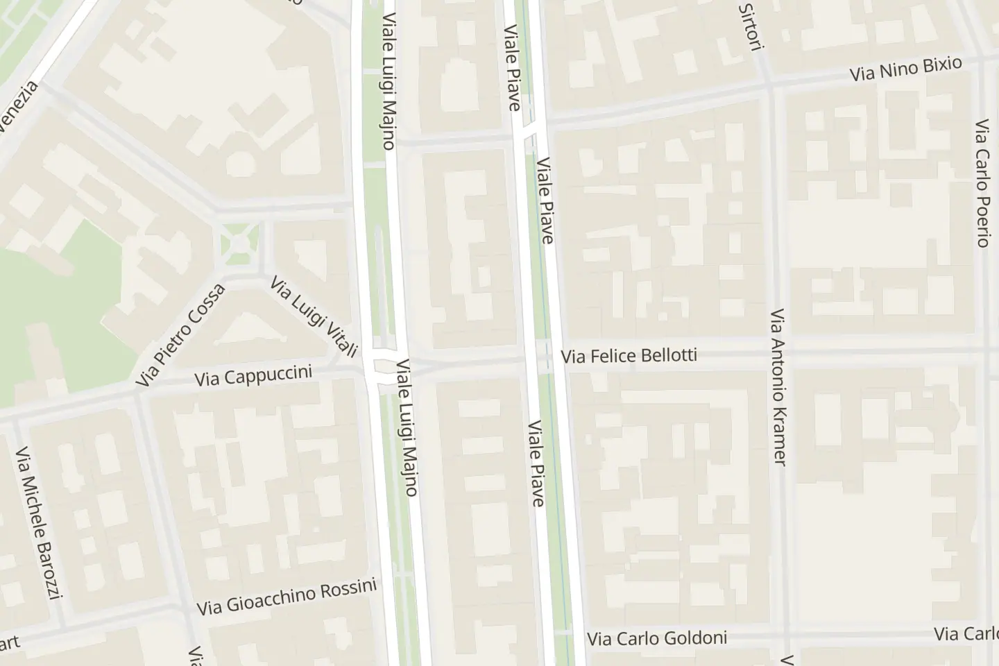 Map: Viale Piave 17, Milano