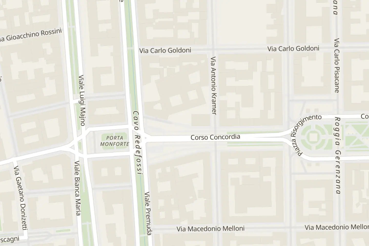 Map: Viale Bianca Maria, 8, Milano