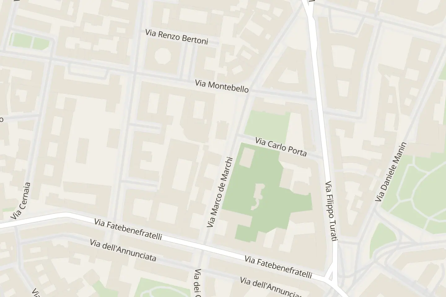 Map: Via Marco de Marchi, 7, Milano
