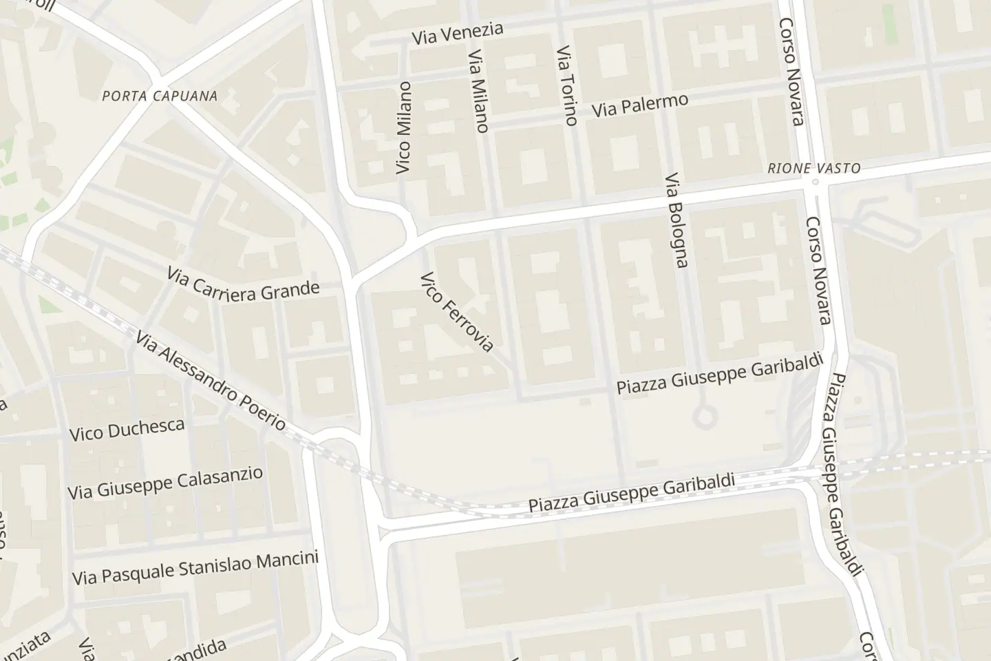Map: Vico Ferrovia, 1-2-3-4, Napoli