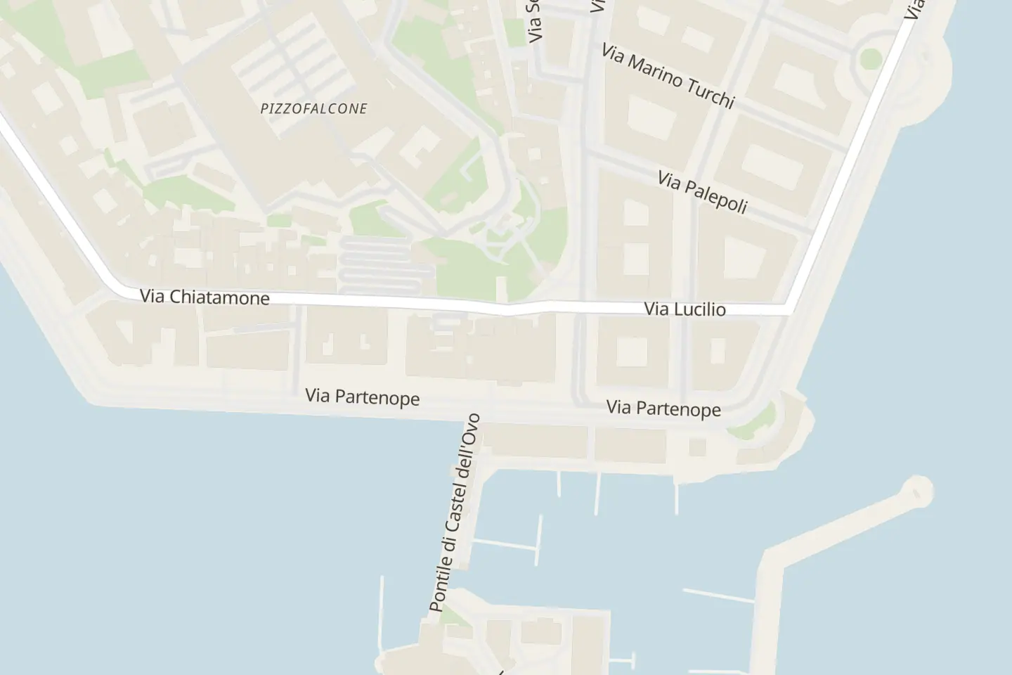 Map: Via Partenope, 45, Napoli