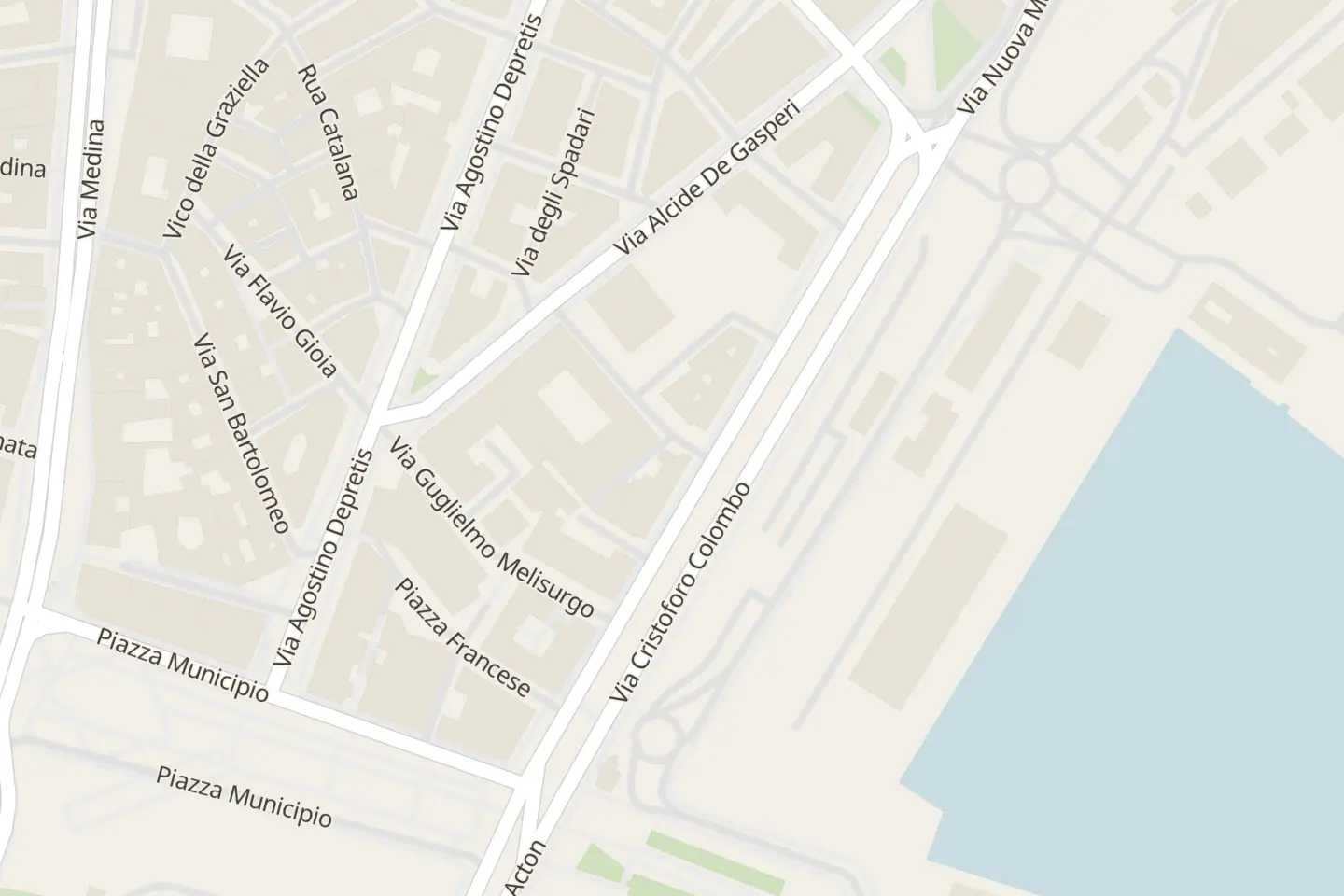 Map: Via Cristoforo Colombo, 45, Napoli