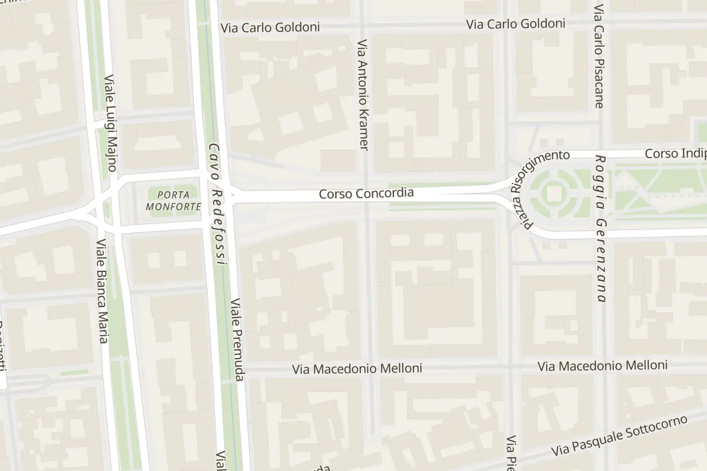 Map: Via Francesco Guicciardini, 3, Milano