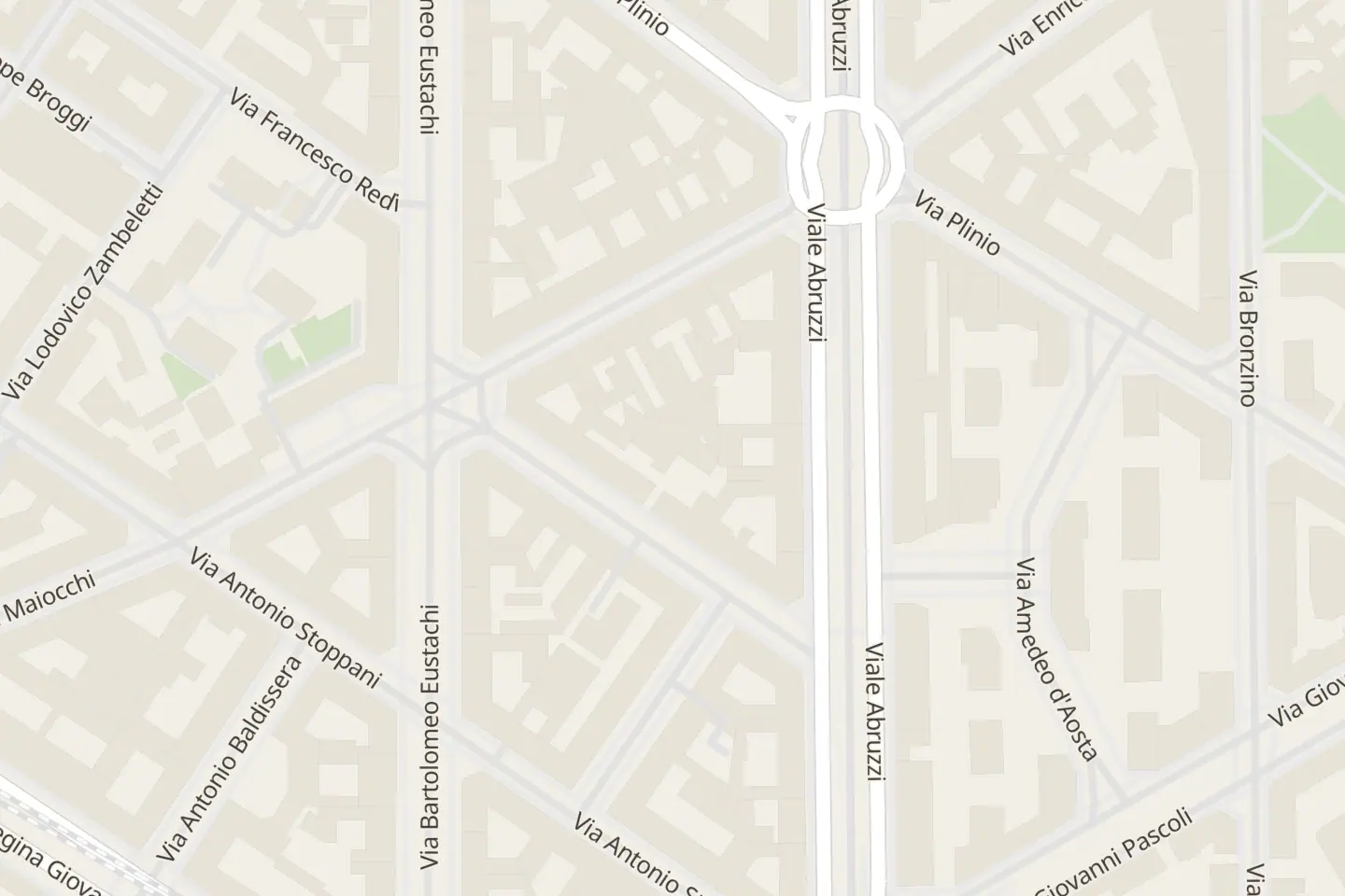 Map: Via Francesco Hayez, 13, Milano