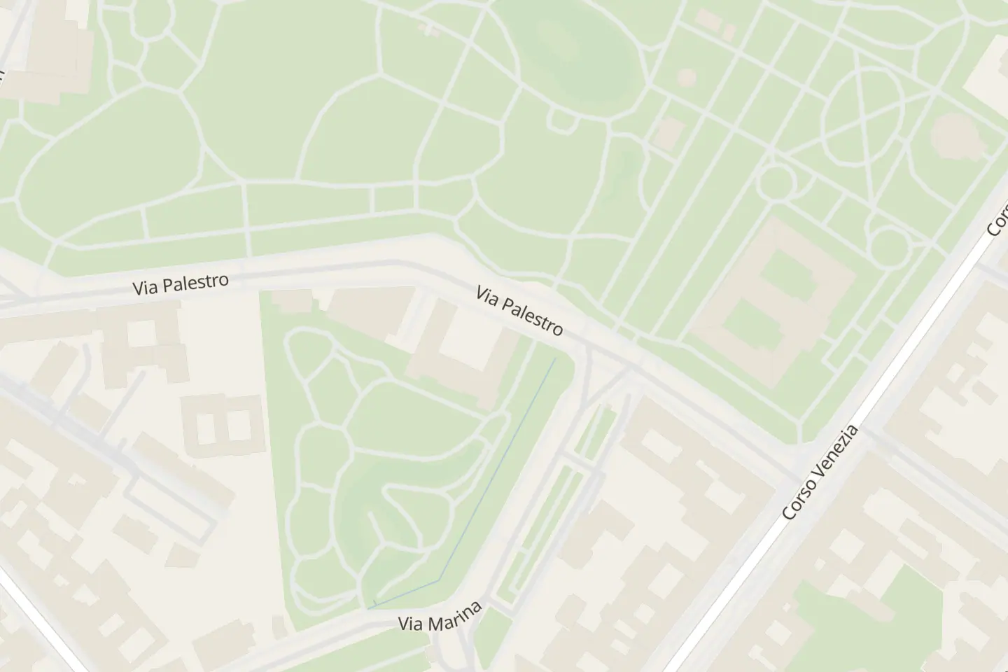 Map: Via Palestro, 16, Milano