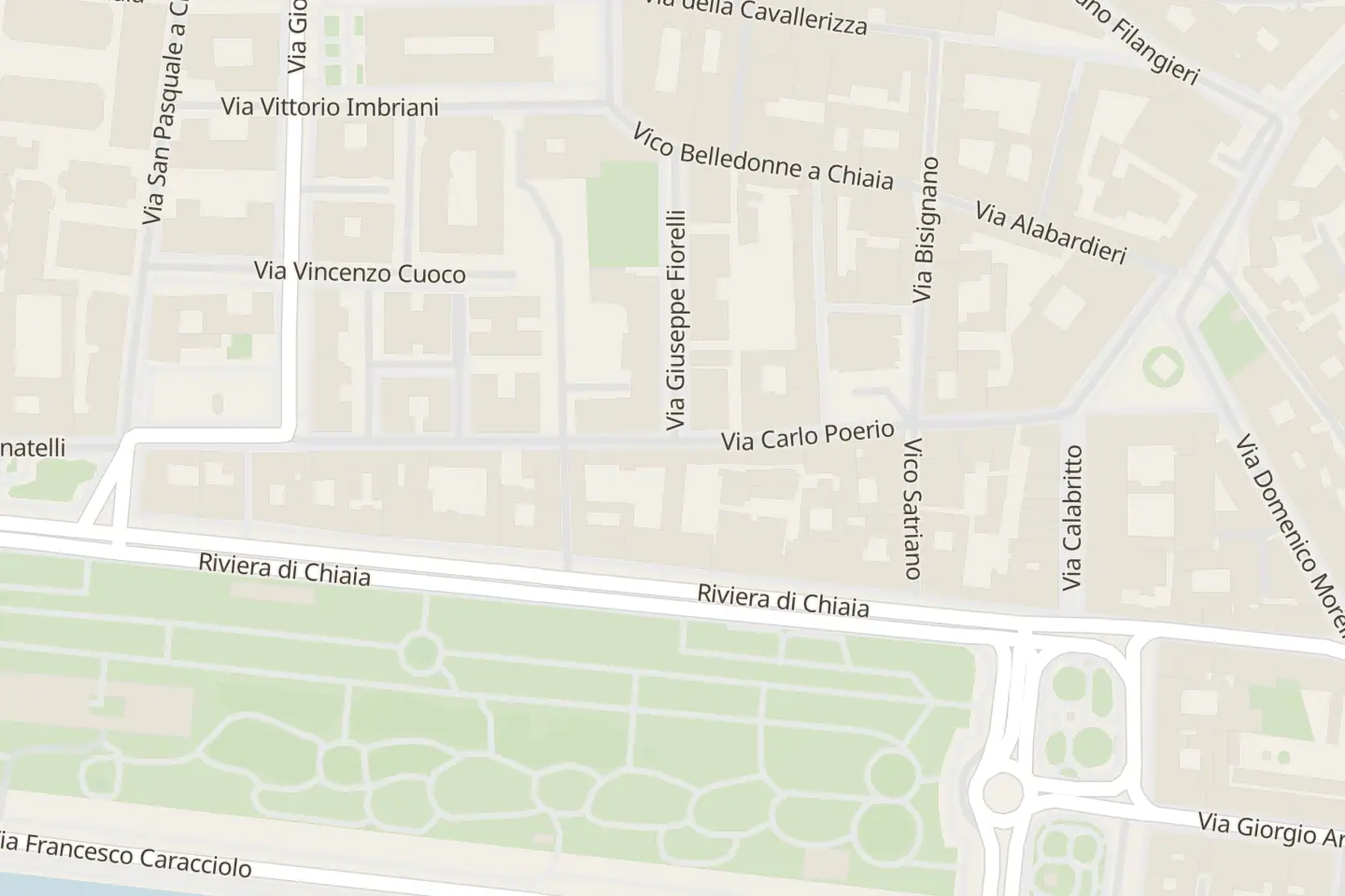 Map: Via Carlo Poerio, 31, Napoli