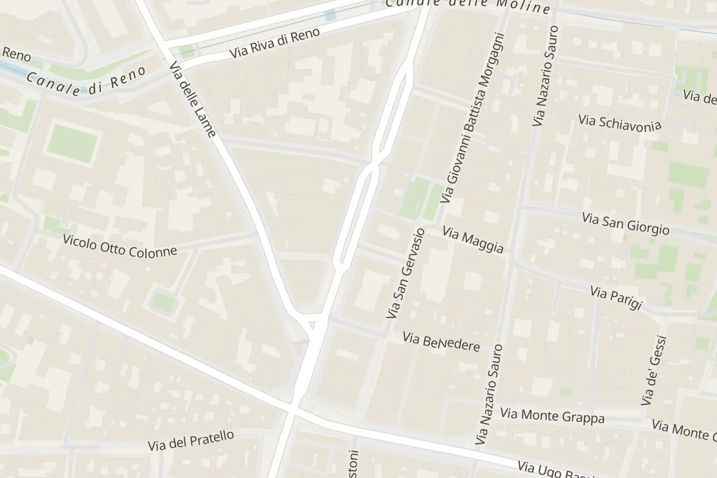 Map: Via Belvedere, 10d, Bologna