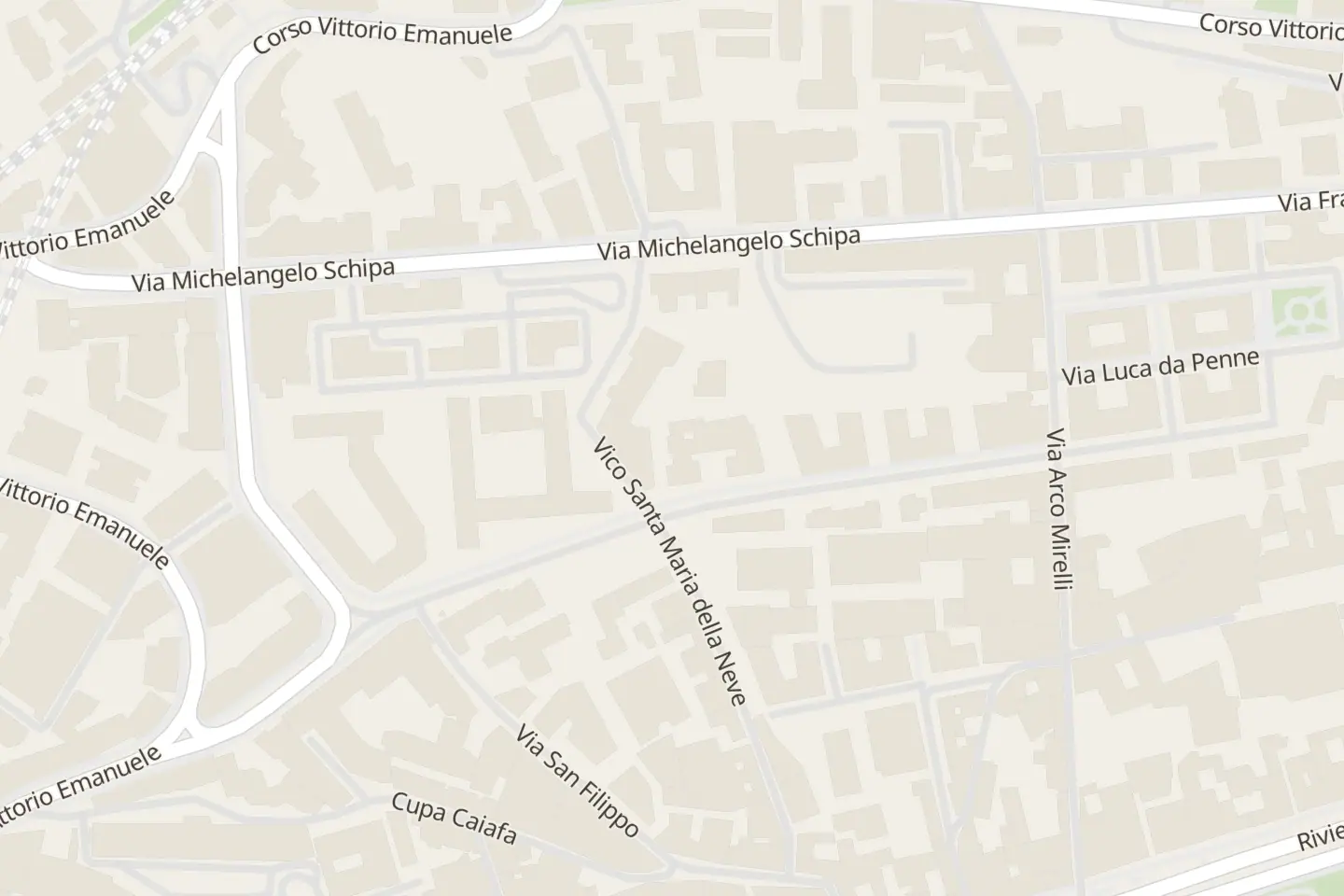 Map: Via Andrea d'Isernia, 28, Napoli