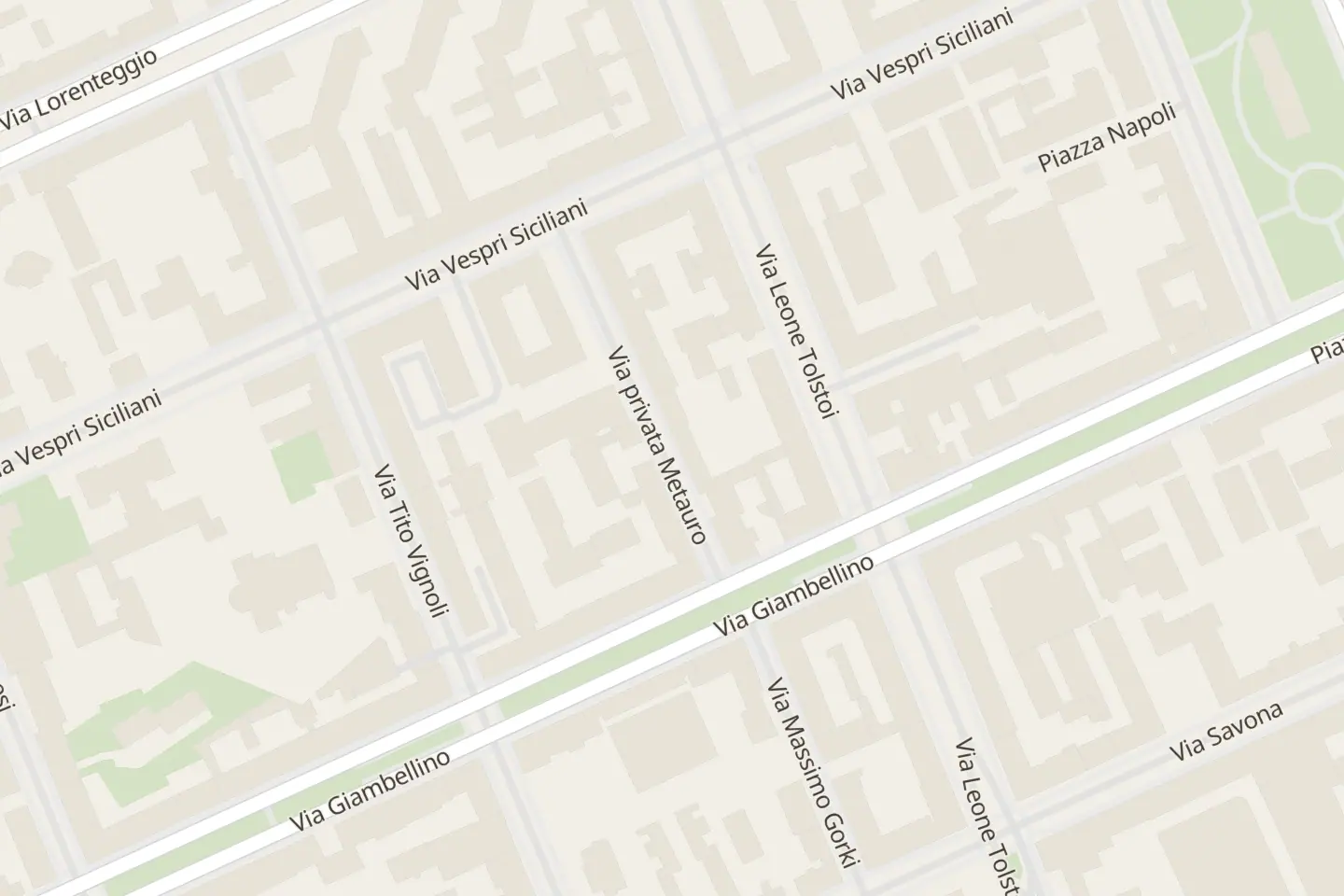 Map: Via Massimo Gorki, 2, Milano