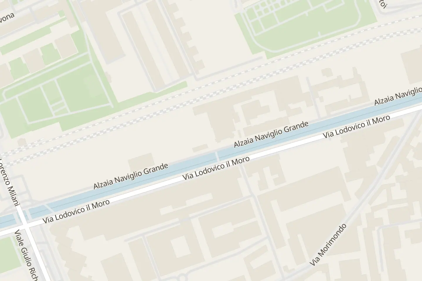 Map: Alzaia Naviglio Grande, 160, Milano