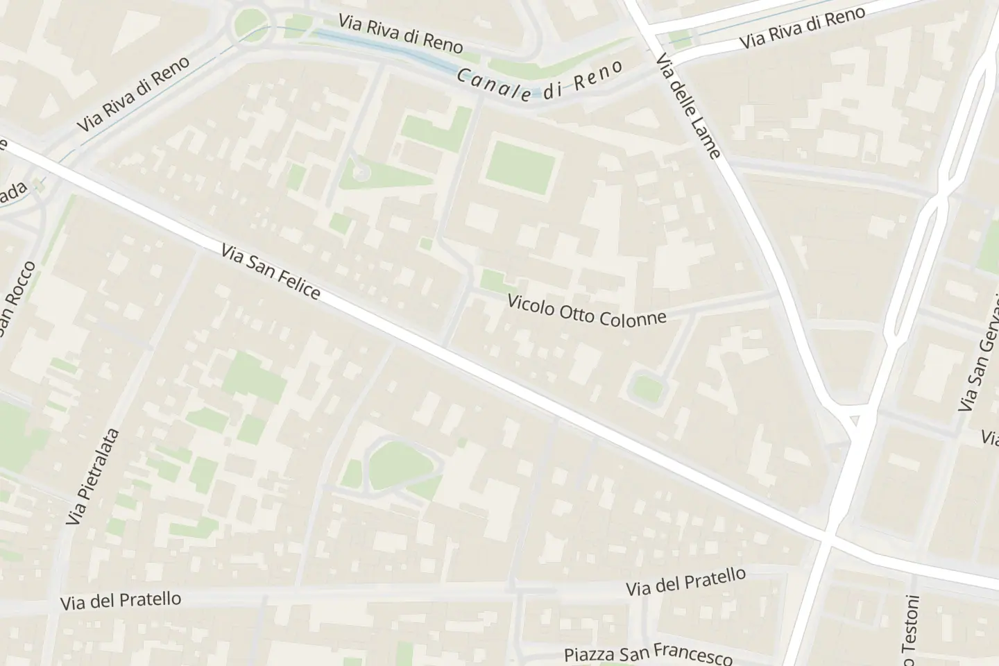 Map: Via San Felice, 37/a, Bologna