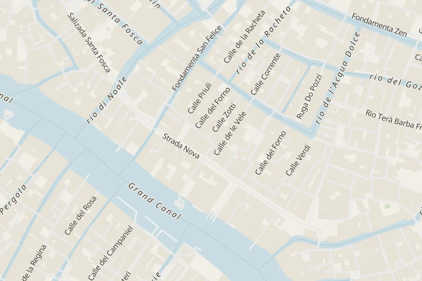 Map: Ramo Ca' d'Oro, 3912, Venezia