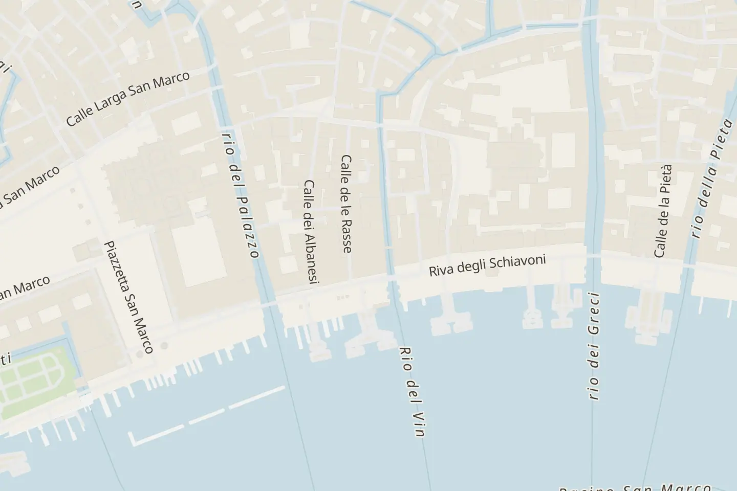 Map: Riva degli Schiavoni, 4196, Venezia